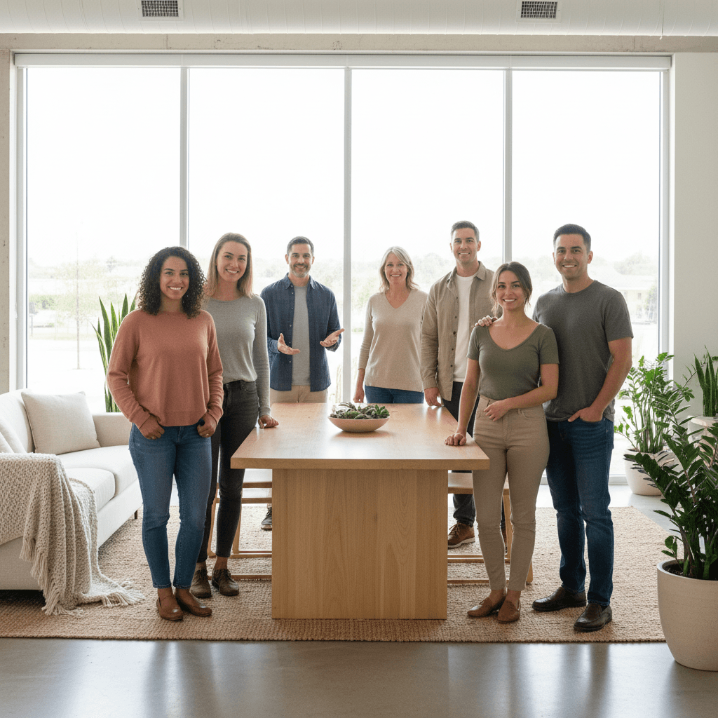 The Chalant Society community group gathered together at a weekly meetup